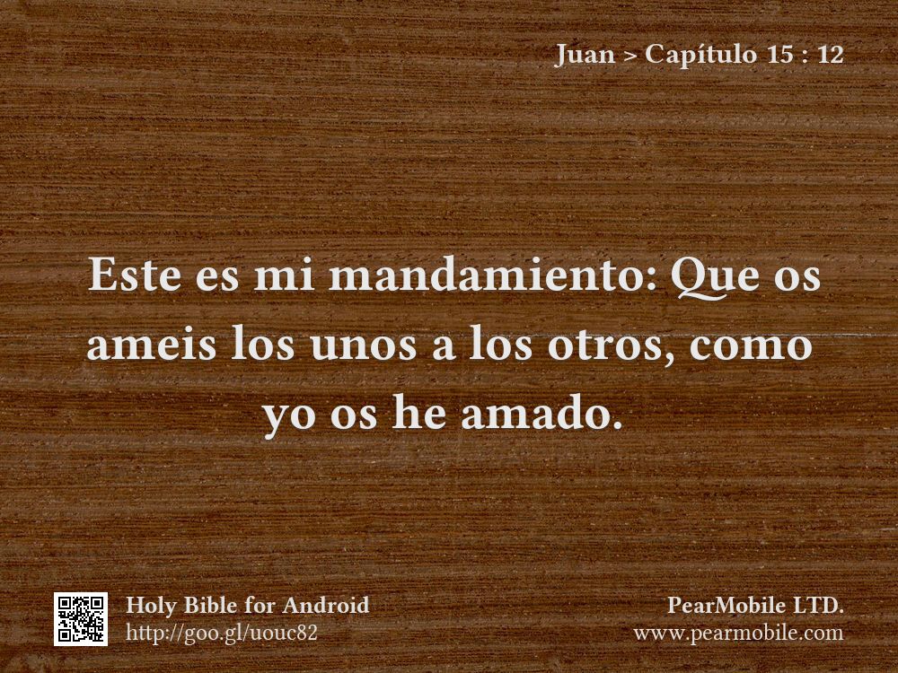 Juan, Capítulo 15:12